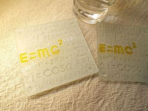 Office-E=MC Square Coaster