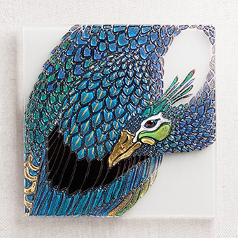 傳玻者-藍雀 Blue Peacock
